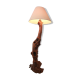 Vintage olive wood lamppost