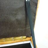 Stool, leather storage chest, 60