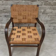 Fauteuil cordage style Erich Dieckmann