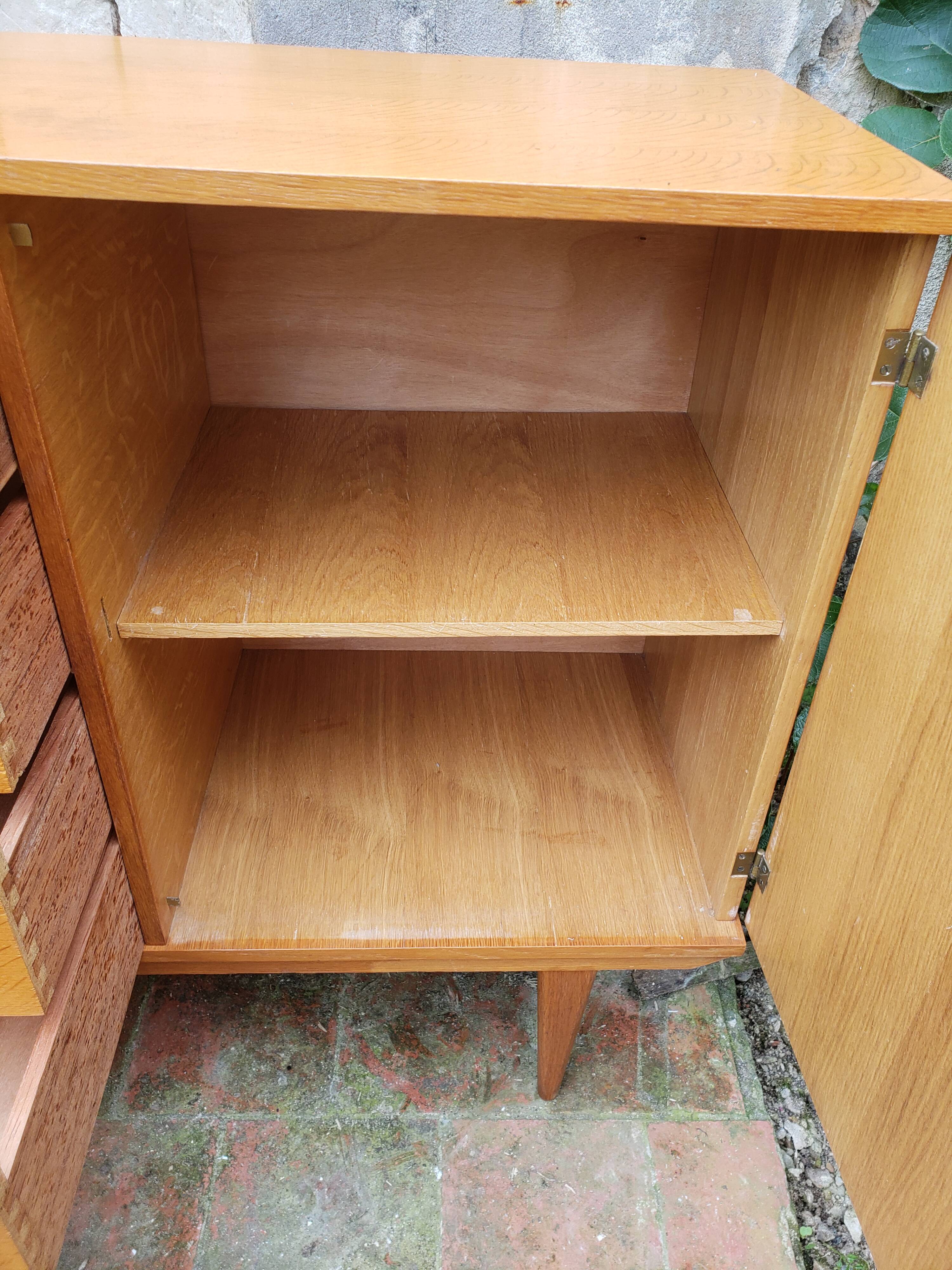 Buffet chest of drawers vintage golden honey