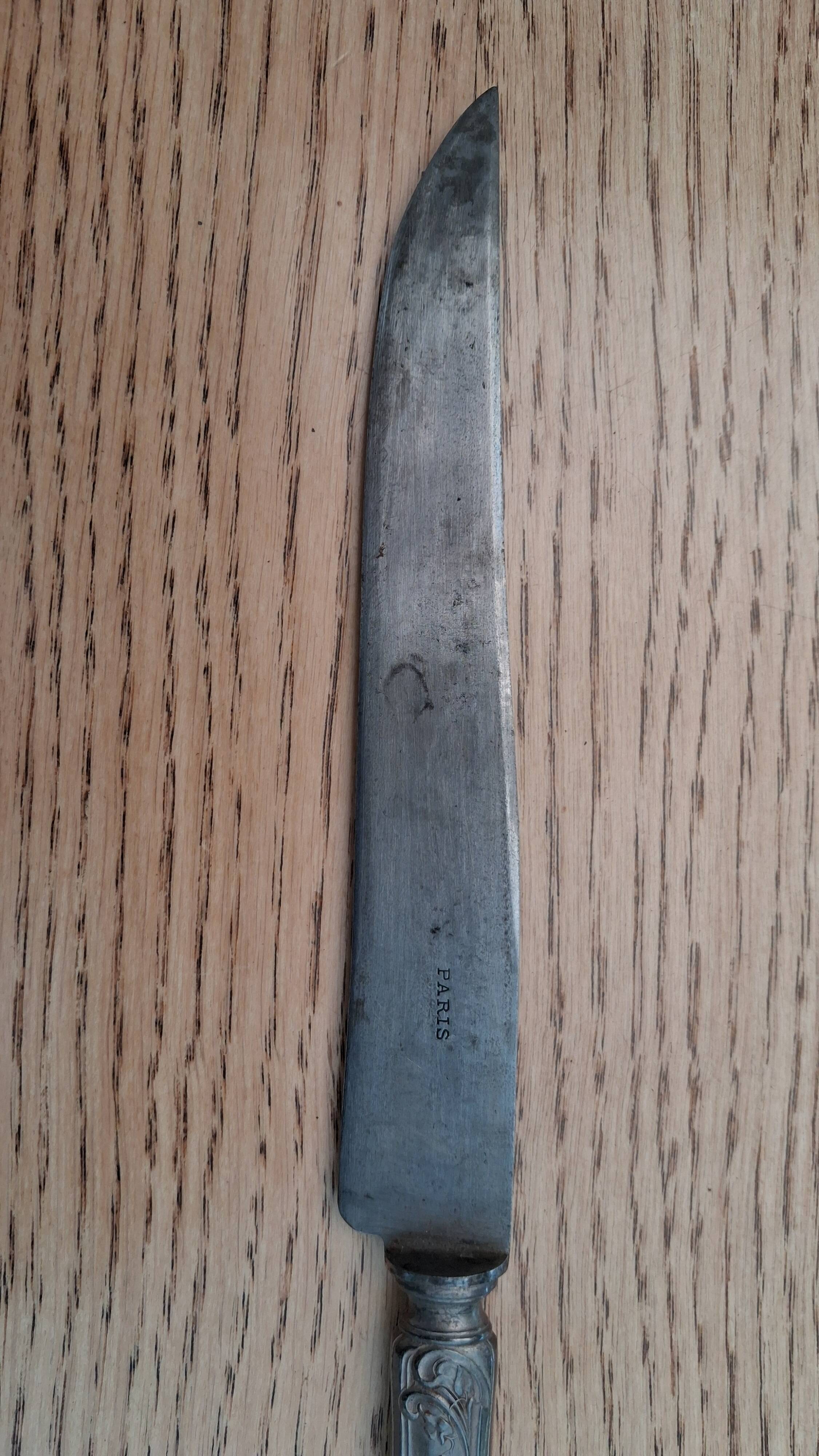 Large Art Nouveau knife