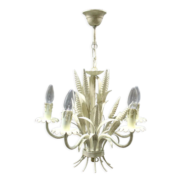 Lustre floral Hollywood Regency, années 1970