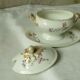 Mustard tree on porcelain frame paris limoges floral decoration