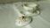 Mustard pot on porcelain base Paris Limoges floral decoration