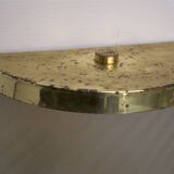 Rare Set of Four Valentino Brass and Etched Glass Wall Sconces, Italy 1980s