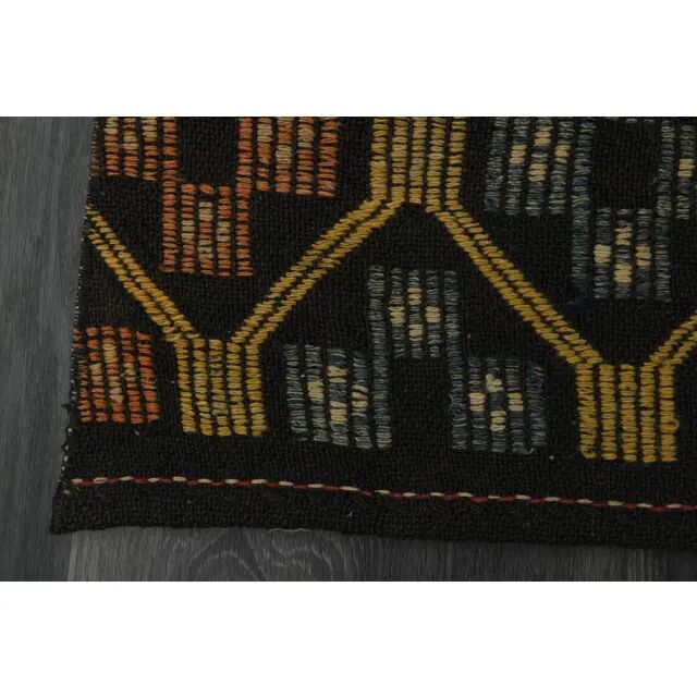1970s Vintage Turkish Oushak Handmade  Colorful Runner Rug 70x290