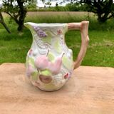 Vintage fruit flower slush water pitcher