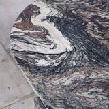 Eye-shaped marble coffee table by Roche Bobois, 1970