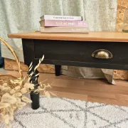 Table basse vintage rénovée