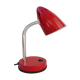 Vintage 80s metal red desk lamp with articulated arm