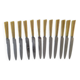 Set of 12 bakelite knives