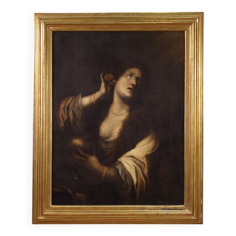 17th century Italian painting, Magdalene renouncing the vanities