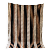 Tapis Killim 100% coton rayé beige / noir / orange