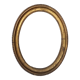 Cadre ovale doré
