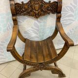 Dagobert armchair, 19th century walnut. Very good state.