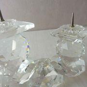 Candle holders with 3 candles, made of Swarovski crystal