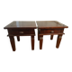 Tables de chevet en bois exotique