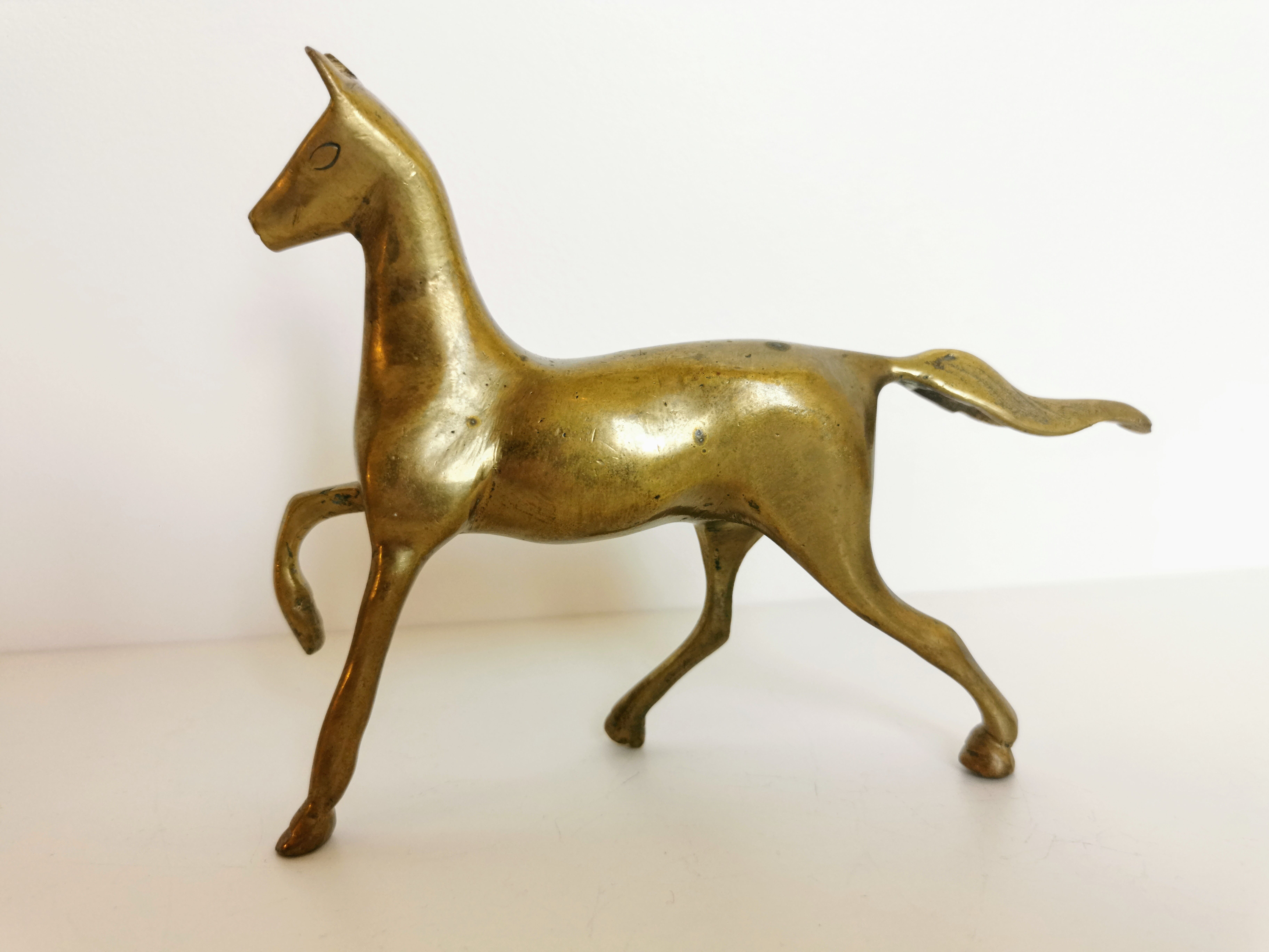 Brass horse