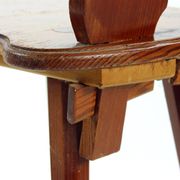 Folk Style Dining Chair In Wood, Czechoslovakia 1973