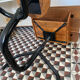 Old school desk with integrated chair – oak and metal – year