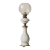 Napoleon III style salon lamp in white opaline with engraved globe – 19th / early 20th century