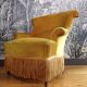 Green-yellow toad armchair