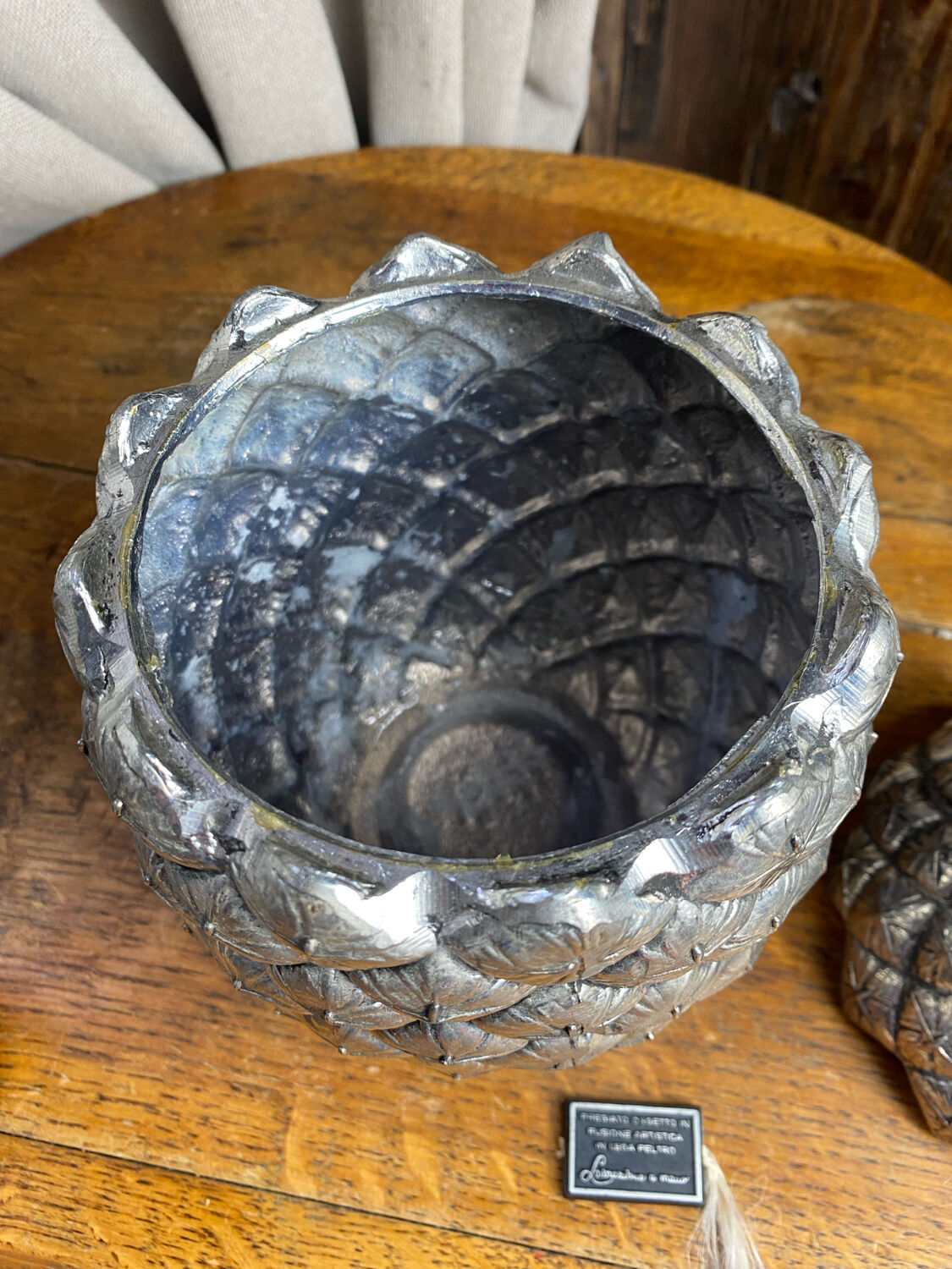 Pineapple-shaped ice bucket by Mauro Manetti, 1960.