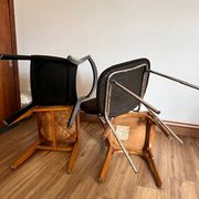 Set of 4 mismatched chairs