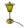 1950s brass and glass street lamp night light