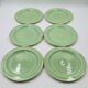 Set of 6 Keralux Boch earthenware plates