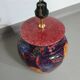 Porte-lampes en céramique/vase émaillé tourné à la main, France, années 1980