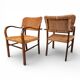 Set of 2 Bauhaus rope-weave chairs by Erich Dieckmann, 1930
