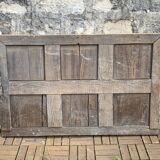 19th century mercury mirror patinated trumeau