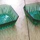 Ensemble de 2 ramequins verts vintage
