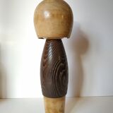 Great Kokeshi Doll, "LaTimide" by Okamoto Usaburo circa 1960-70 - Japan