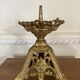 Candle holder church in gilded metal