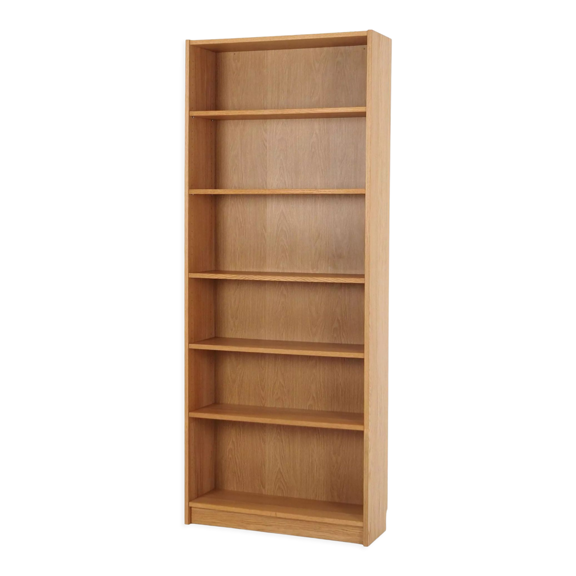 Bookcase with oak veneer scandinavian design from the 70s