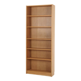 Bookcase with oak veneer scandinavian design from the 70s