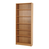 Bookcase with oak veneer scandinavian design from the 70s
