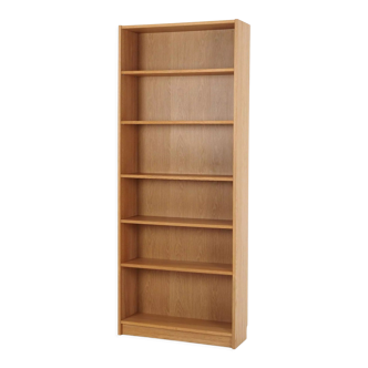 Bookcase with oak veneer scandinavian design from the 70s