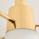 Table lamp in glass by Glashütte Limburg