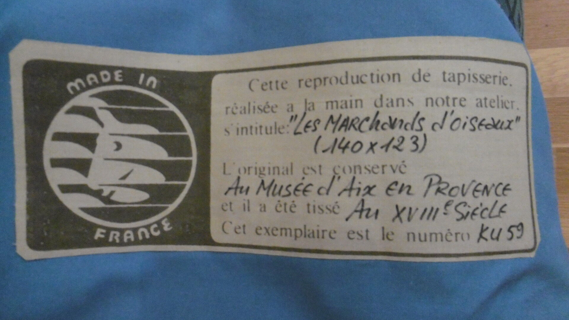 Tapestry the bird seller