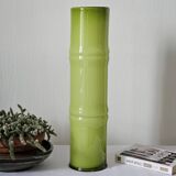 Vintage blown glass bamboo vase