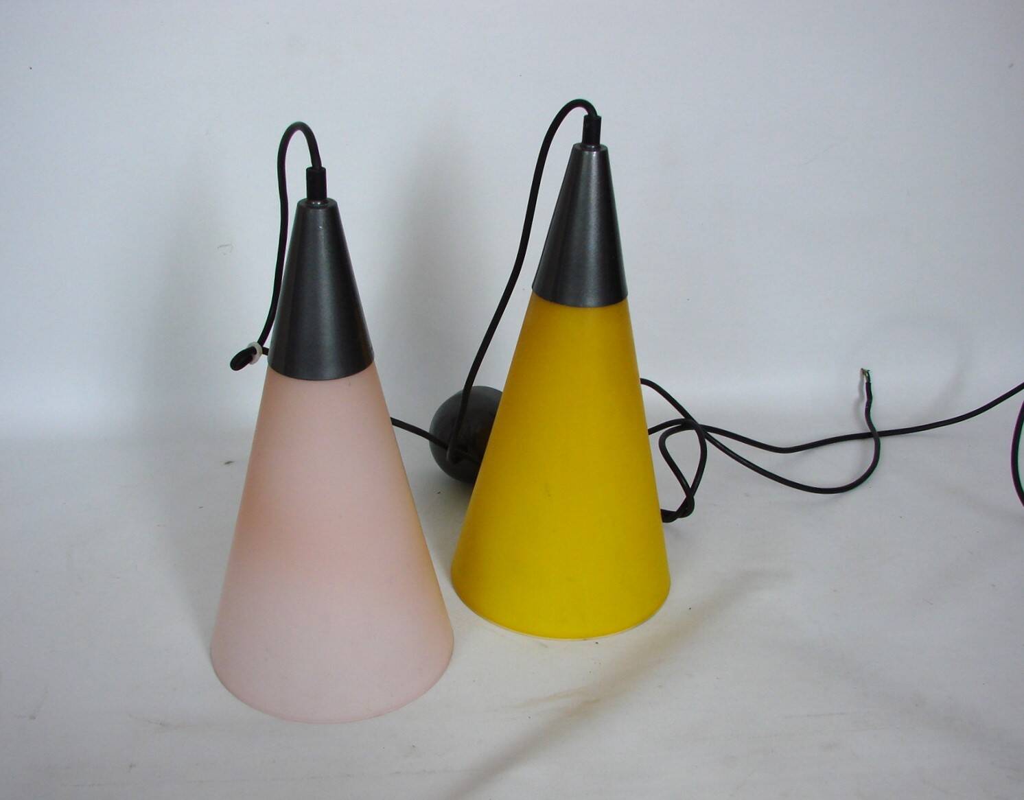Double pendant lamp by Solken, 1970's.