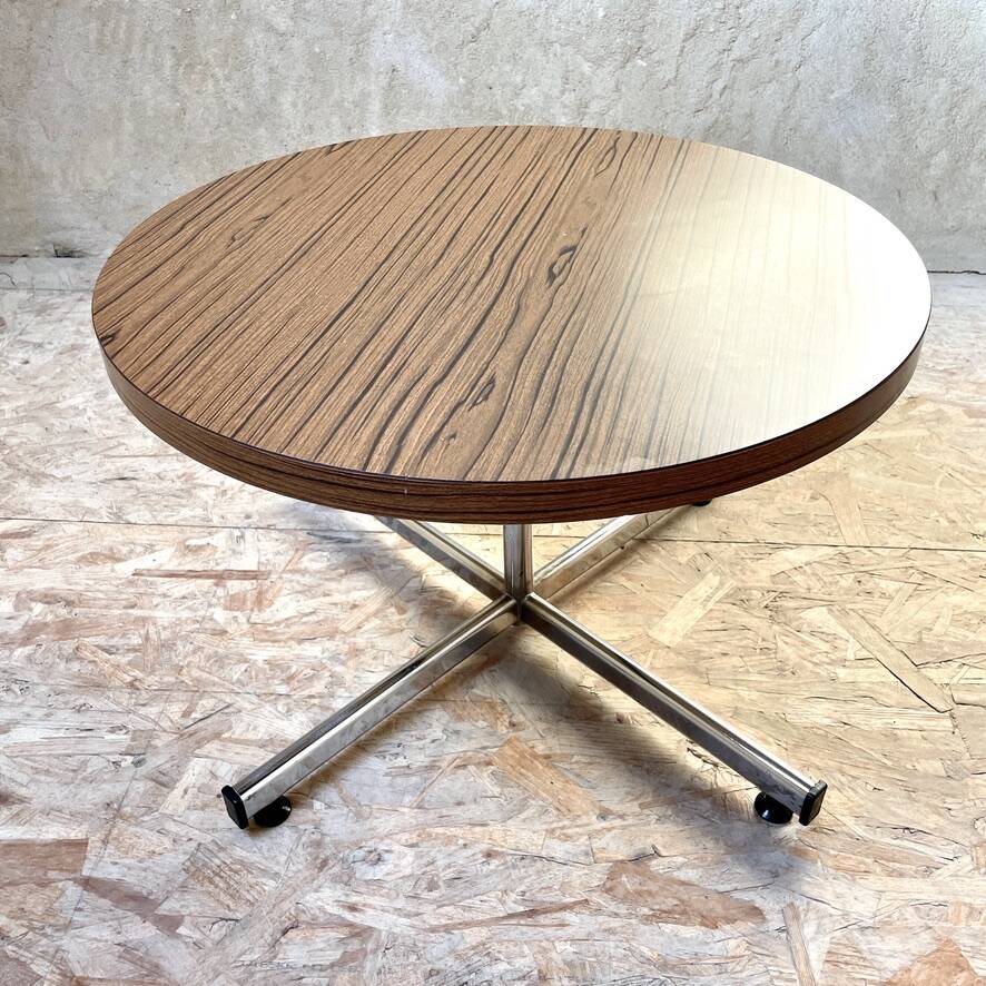 Mahogany formica coffee table