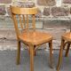 set of 4 Viennese chairs curved wood baumann Restaurant Paris bistro