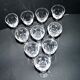 Saint-louis set of 10 white wine glasses in cut crystal vic 1930 13cm