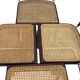 Ensemble de 4 chaises Cesca B32 conçues par Marcel Breuer, cadre marron foncé.