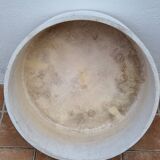 Large round container in composite material for garden, 53 cm in diameter and 25 cm in height
