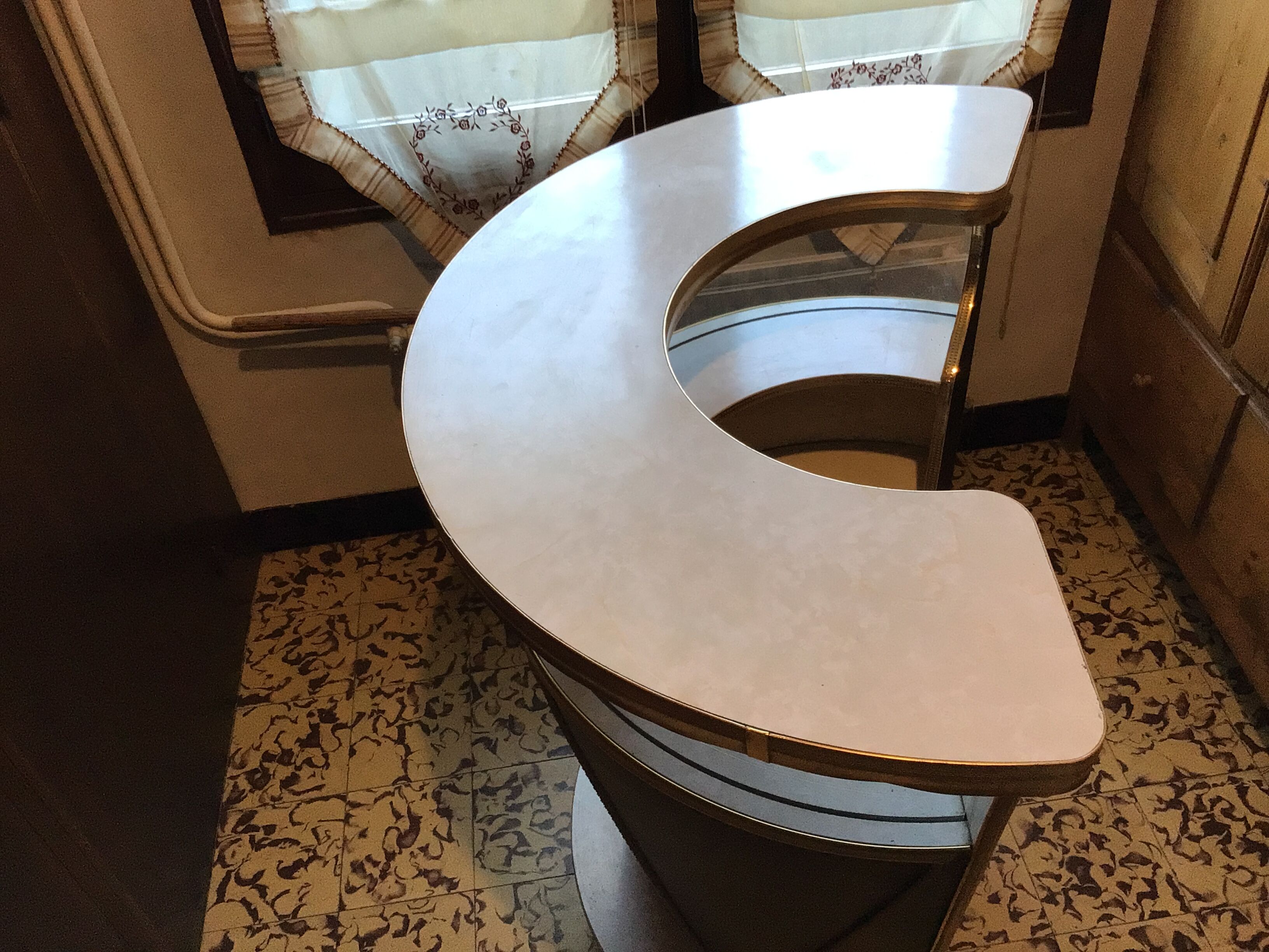Vintage half moon bar